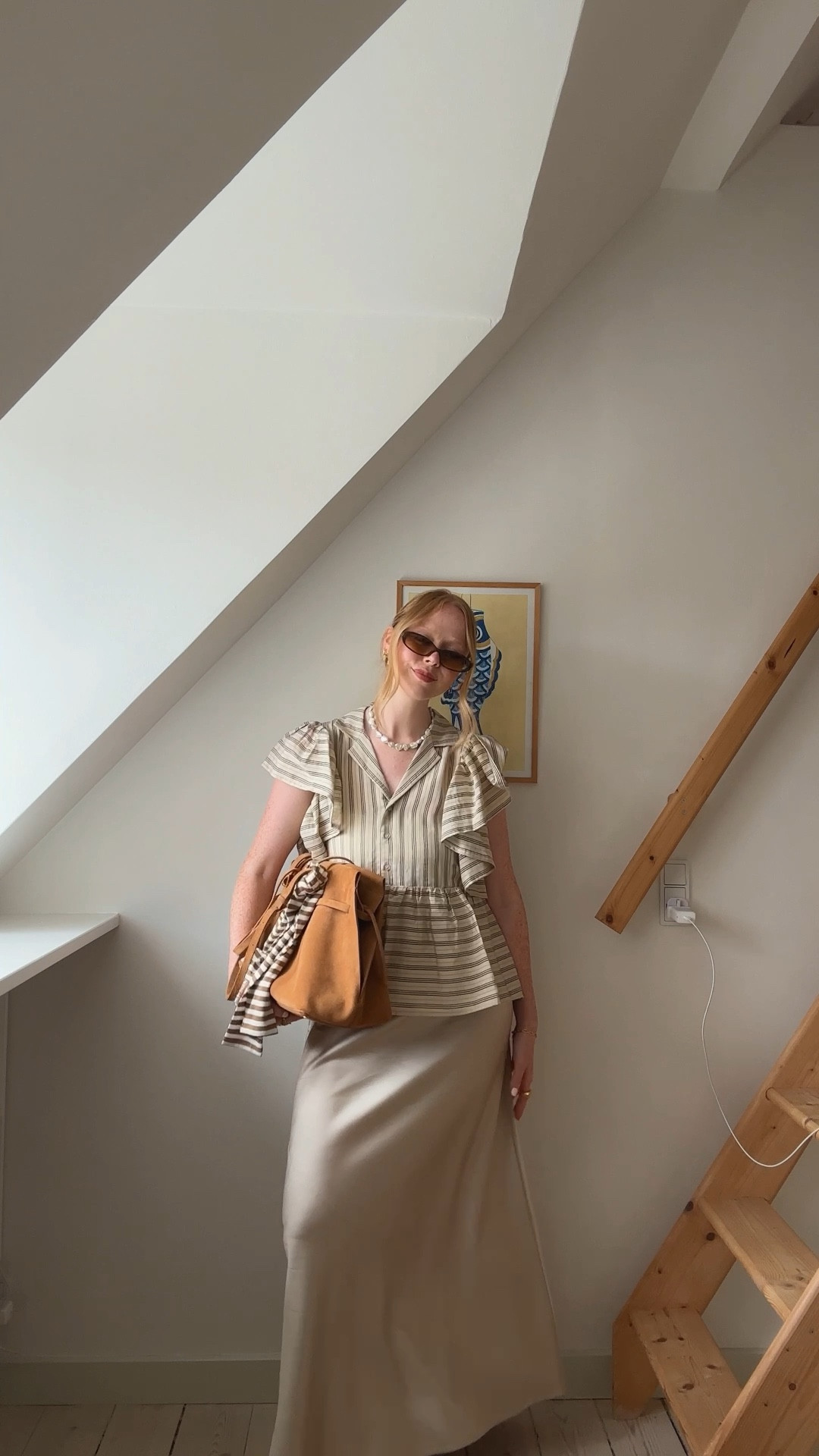Munthe, CPHFW, OOTD, Beige, Minimal Blouse, Silk Skirt, Satin Skirt, Luxury, Radley Bag, Suede Bag

#LTKuk #LTKluxury #LTKsummer
