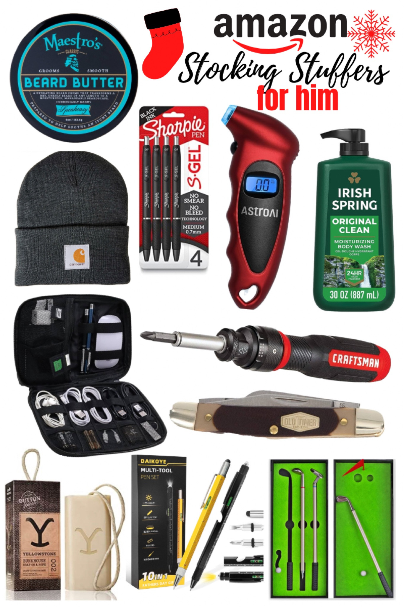 The Stocking Stuffers you want for him. #amazonfinds #giftsforhim #stockingstuffers

#LTKGiftGuide #LTKmens #LTKHoliday
