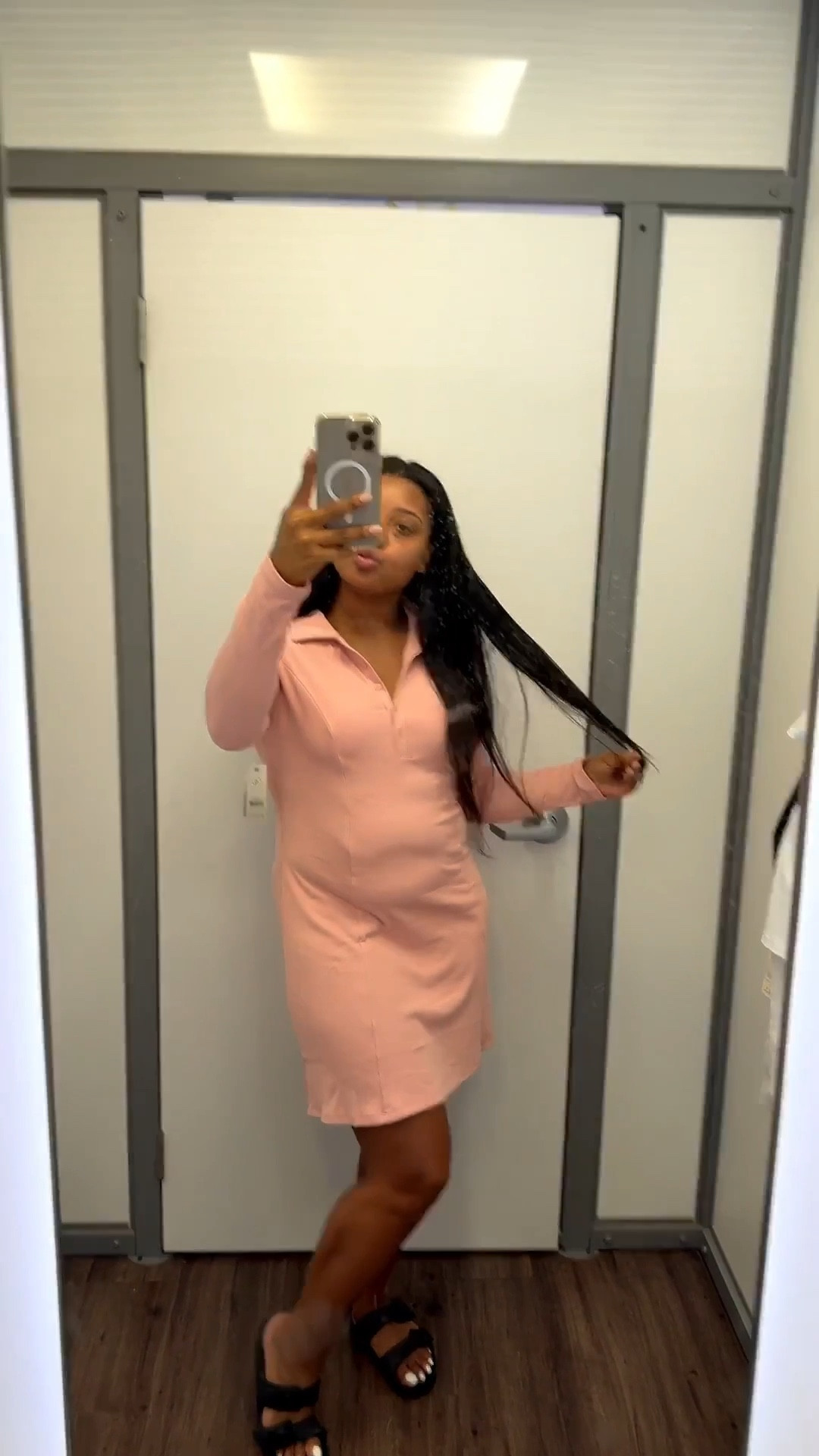 No boundaries ribbed polo dress with long sleeves 
SZ medium

#LTKBeauty #LTKSeasonal #LTKActive