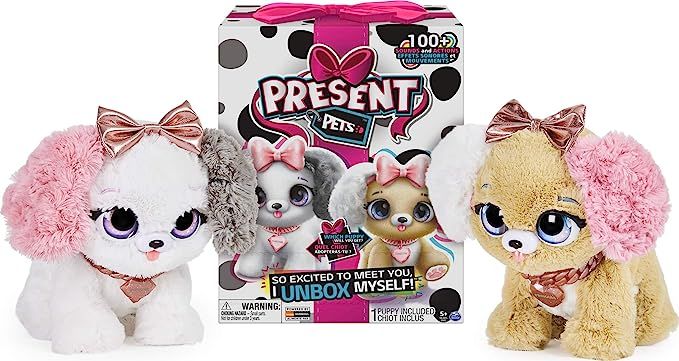 Present Pets, Fancy Puppy Interactive Plush Pet Toy with Over 100 Sounds and Actions (Style May V... | Amazon (US)
