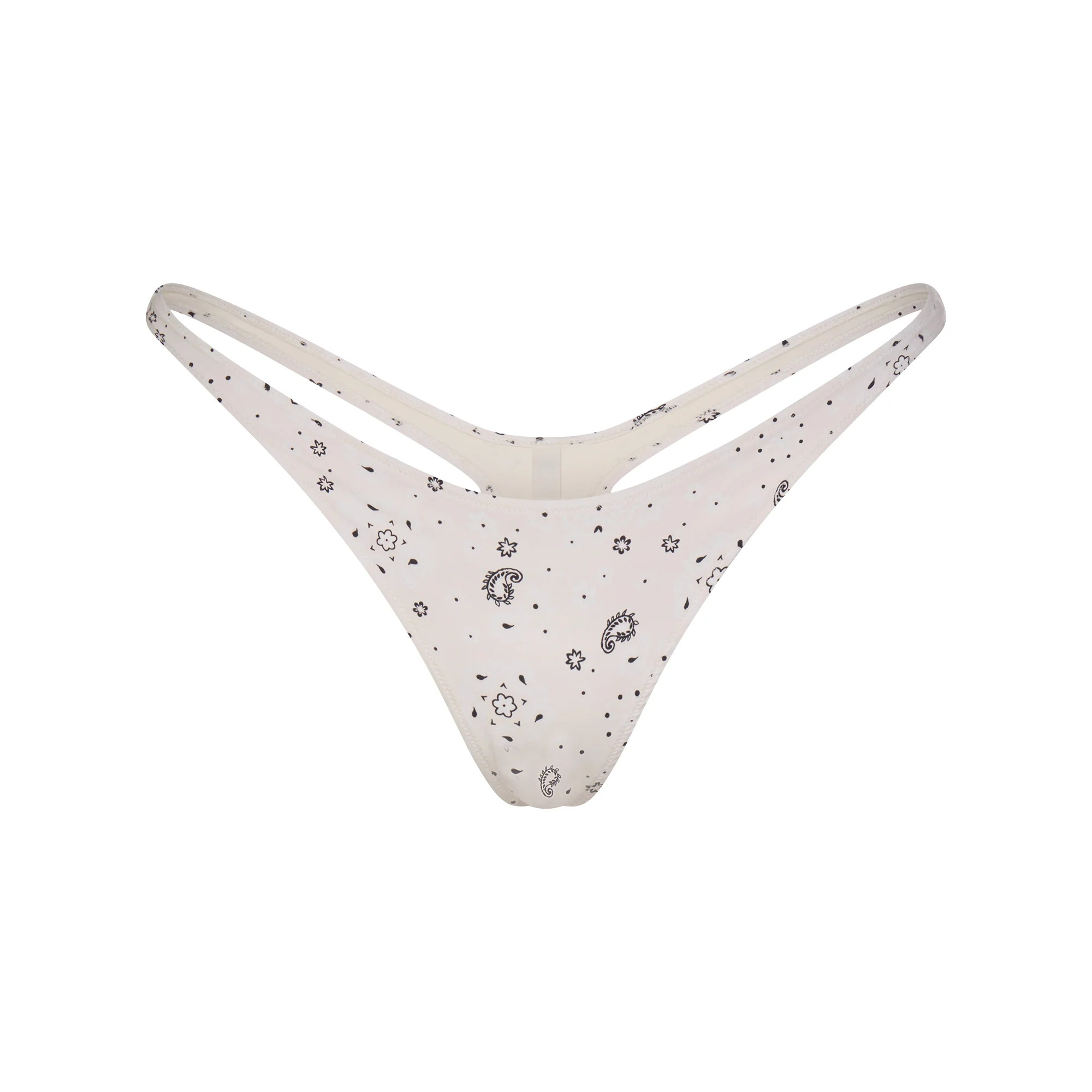 SIGNATURE SWIM THONG BIKINI BOTTOM | ECRU BANDANA PRINT | SKIMS | SKIMS (US)