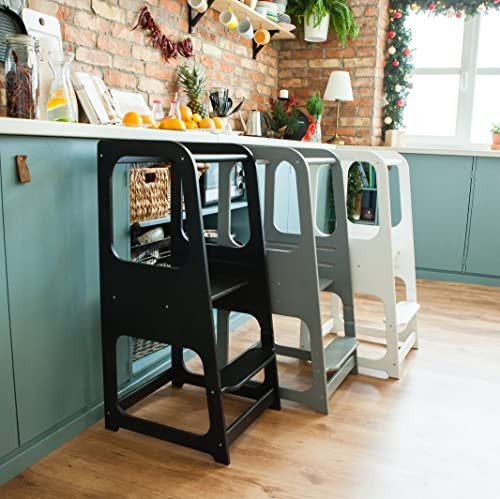 Kitchen Helper tower, Kitchen tower, Safety stool, Toddler step stool, Kid Step Stool, Activity t... | Amazon (US)