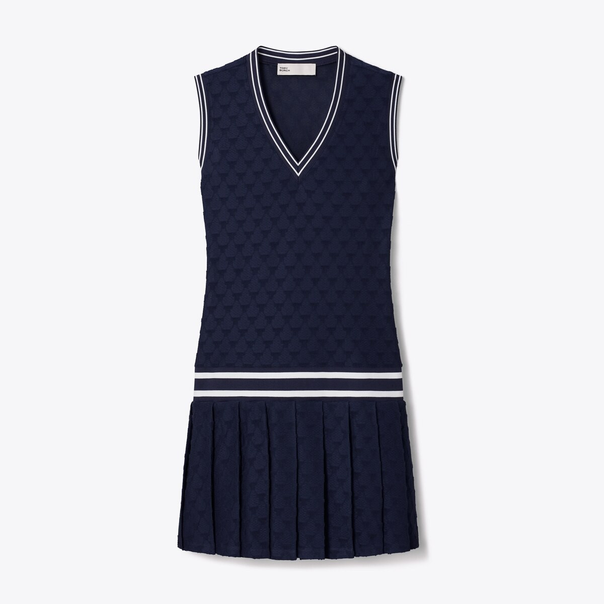TERRY JACQUARD TENNIS DRESS | Tory Burch (US)