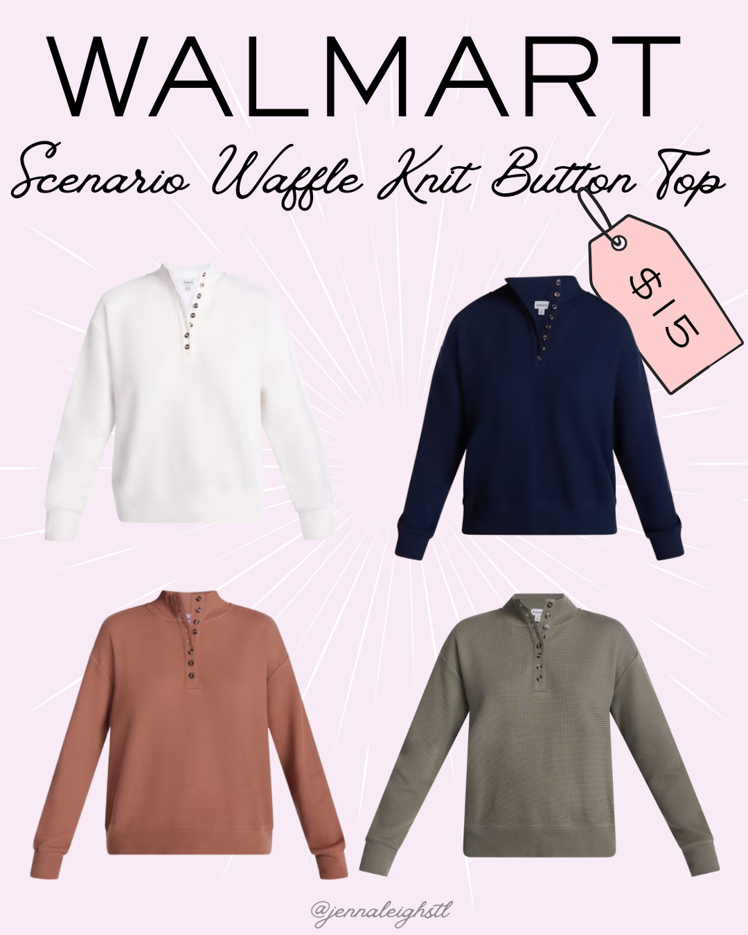 Walmart Big Deal! This Scenario waffle knit button top is down to just $15! It comes in 5 colors and is available in women’s and women’s plus. Such a great fall staple at a great price! 

 #LTKgrwm #LTKSeasonal #LTKSaleAlert