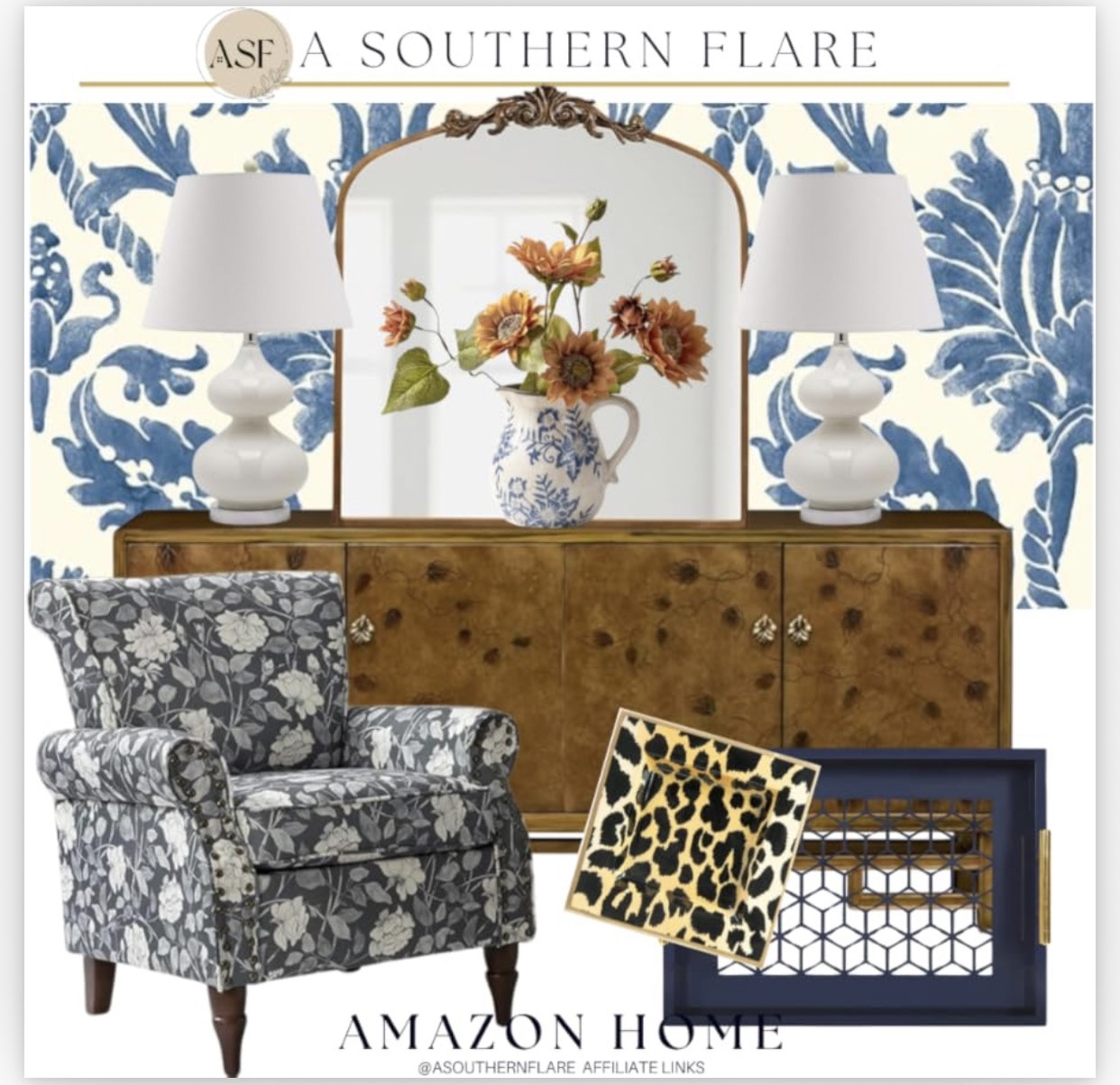 Home Decor/ side chair, mirror, home accessories 

#LTKHome #LTKFindsUnder100 #LTKFindsUnder50