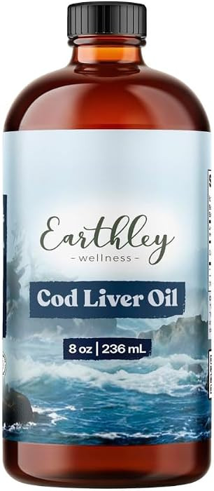 Earthley Wellness Cod Liver Oil \u2013 Natural Source of Vitamins A & D, Omega-3 Fatty Acids, Imm... | Amazon (US)