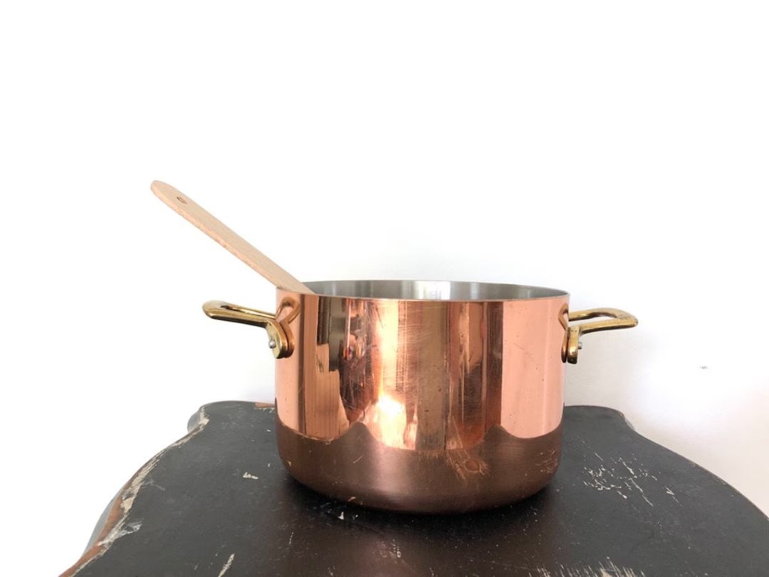 French Vintage Copper Pot French Cookware Pots and Pans - Etsy | Etsy (US)