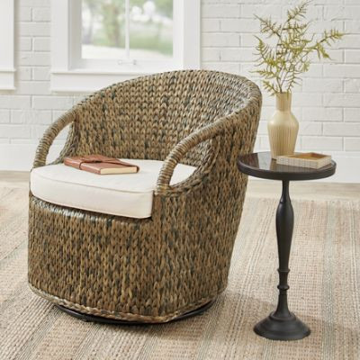 Saybrook Swivel Chair | Grandin Road | Grandin Road