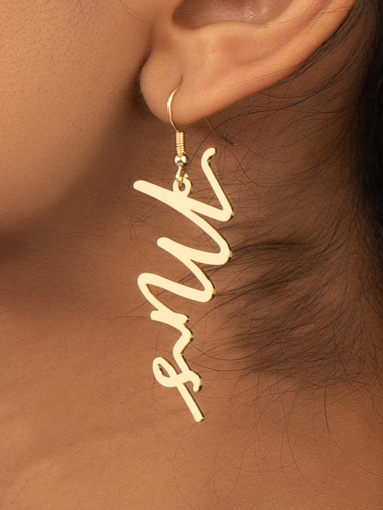 Letter Drop Earrings | SHEIN