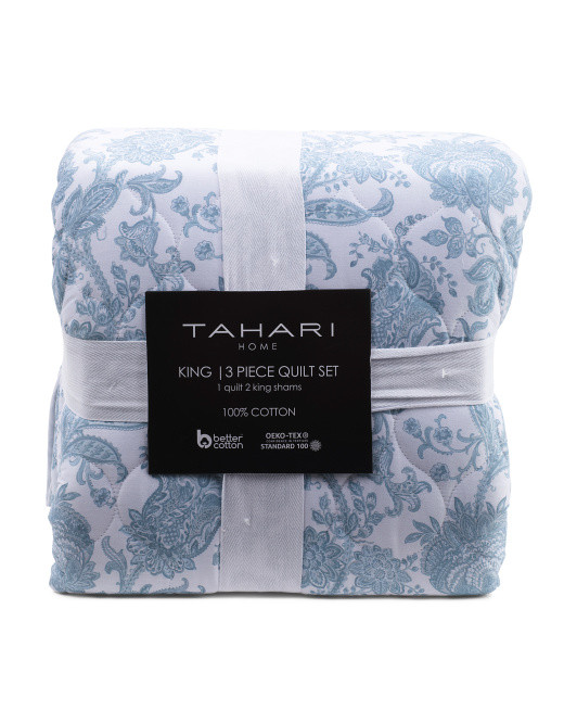 3pc Cotton Floral Quilt Set | TJ Maxx