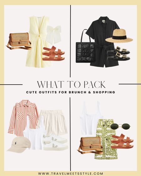 Sharing the ultimate summer travel capsule wardrobe on www.travelmeetsstyle.com. Plus, I’ve got you covered with tons of summer outfit ideas for every occasion, including for brunch and shopping.



Yellow sundress, rattan purse, black romper, linen romper, mesh beach bag, Brixton straw hat, schutz sandals, striped button down, linen trouser shorts, Ralph Lauren baseball cap, Veja sneakers, white ribbed tank, midi skirt, reef sandals, ray ban oval sunglasses, vacation outfits, summer outfits, weekend outfits, casual outfits, what to pack, travel outfits 

#LTKtravel #LTKstyletip