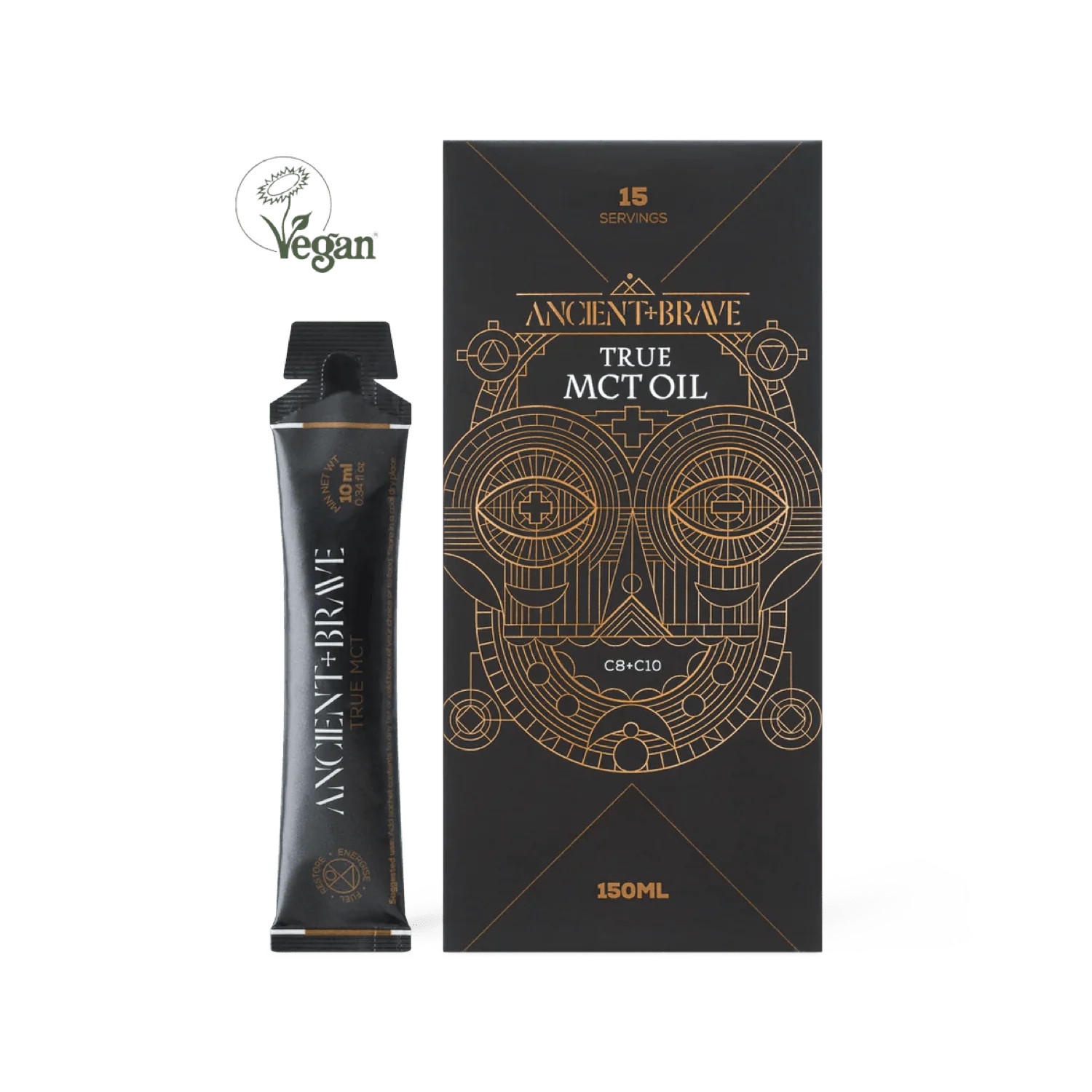 True MCT Sachets - MCT Oil Sachets - Travel Size MCT Oil Packs | Ancient + Brave UK