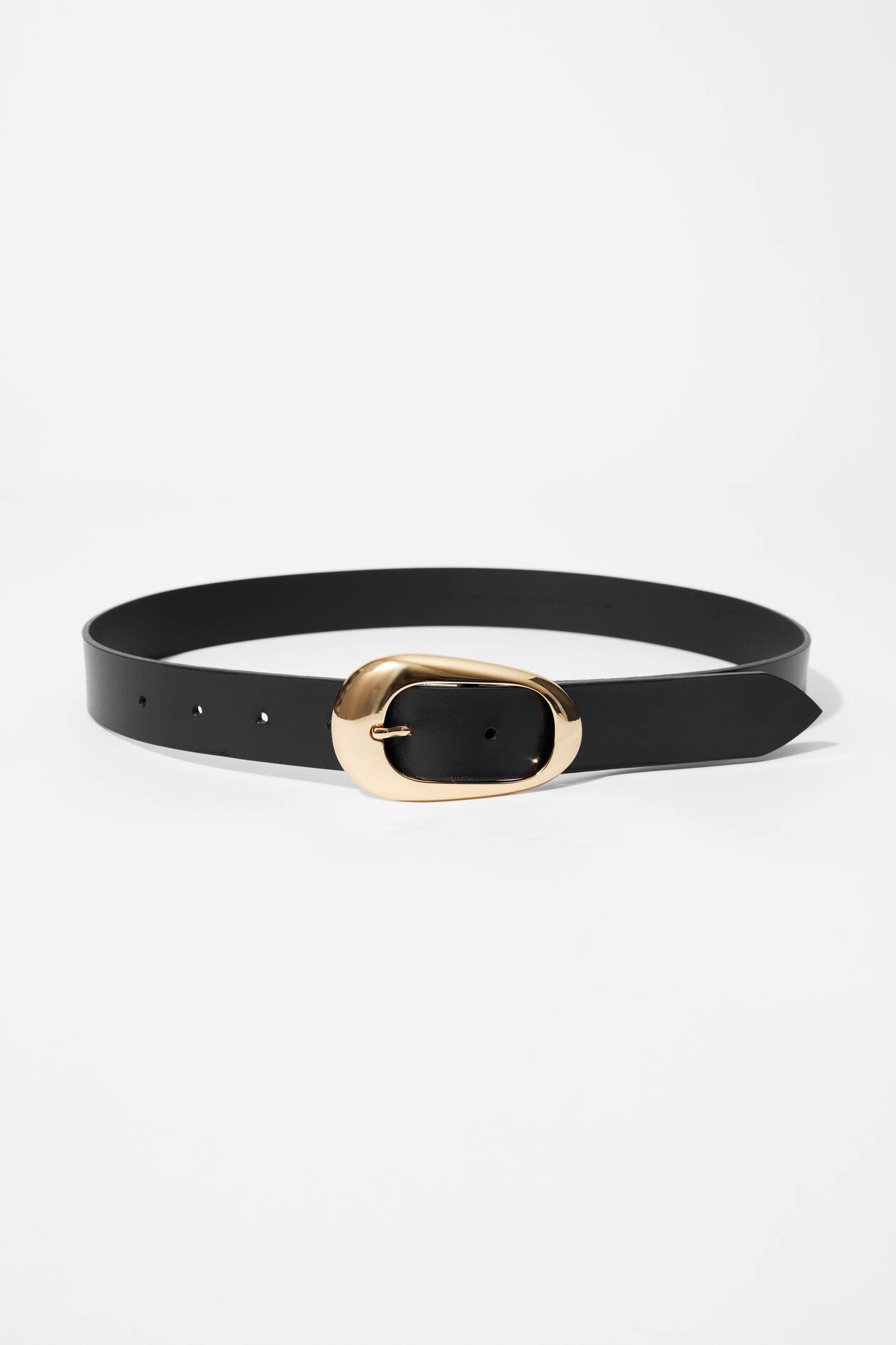 Ledergürtel mit ovaler Schnalle | H&M (DE, AT, CH, NL, FI)