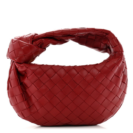 Nappa Intrecciato Mini Jodie Dark Red | FASHIONPHILE (US)