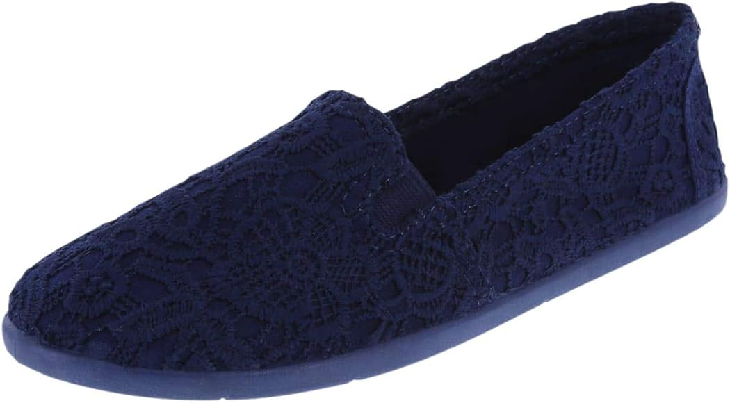 Airwalk Women's Navy Floral Crochet Dream Slip-On 11 Regular | Amazon (US)