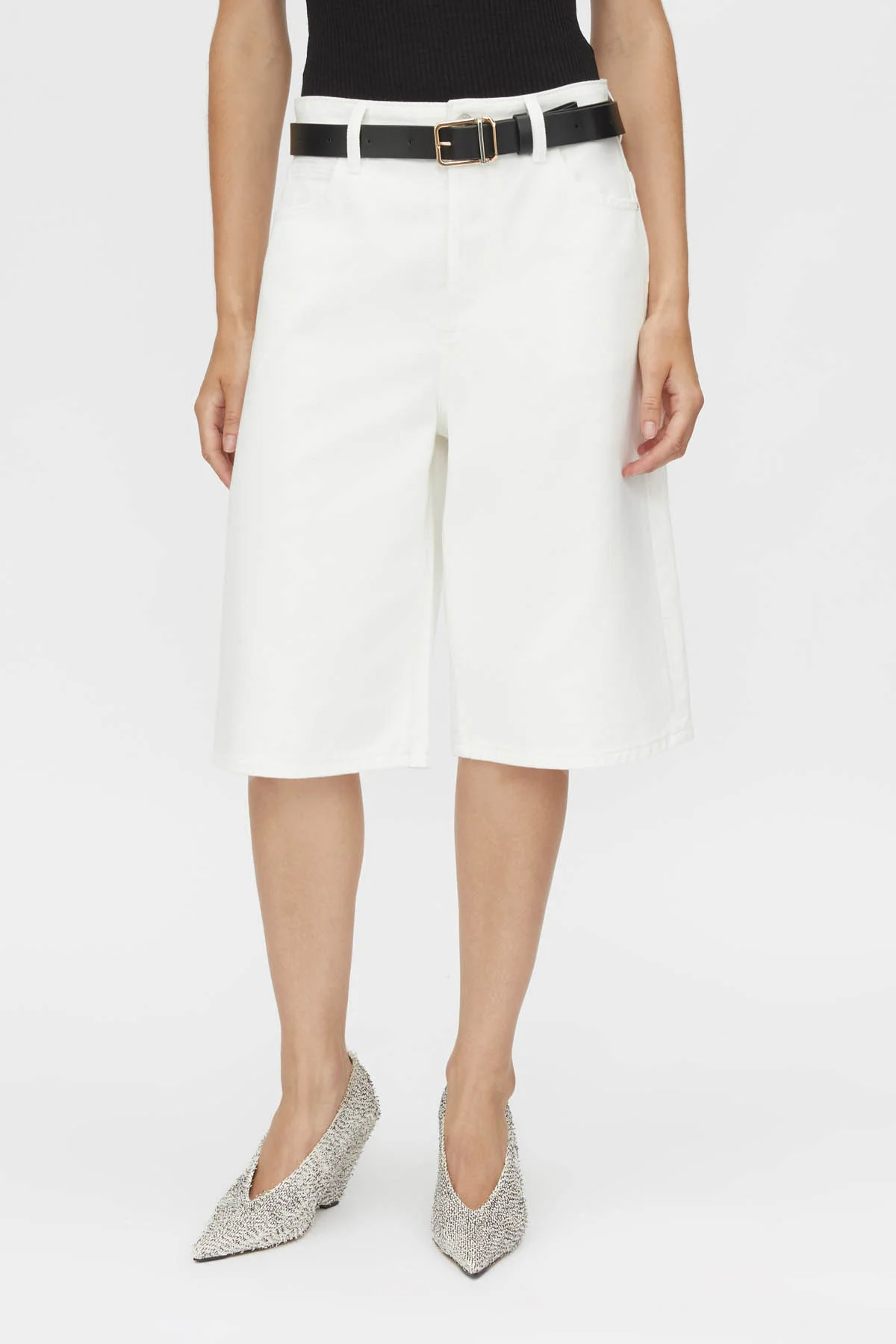 Jude Denim Bermuda Short in Salt White - CAMILLA AND MARC® C&M | CAMILLA AND MARC (ANZ)