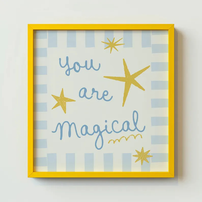 You Are Magical Art Print: Trendy Kids Room Decor, Digital Downloads, Art Print, Gift Idea, Aesth... | Etsy (US)