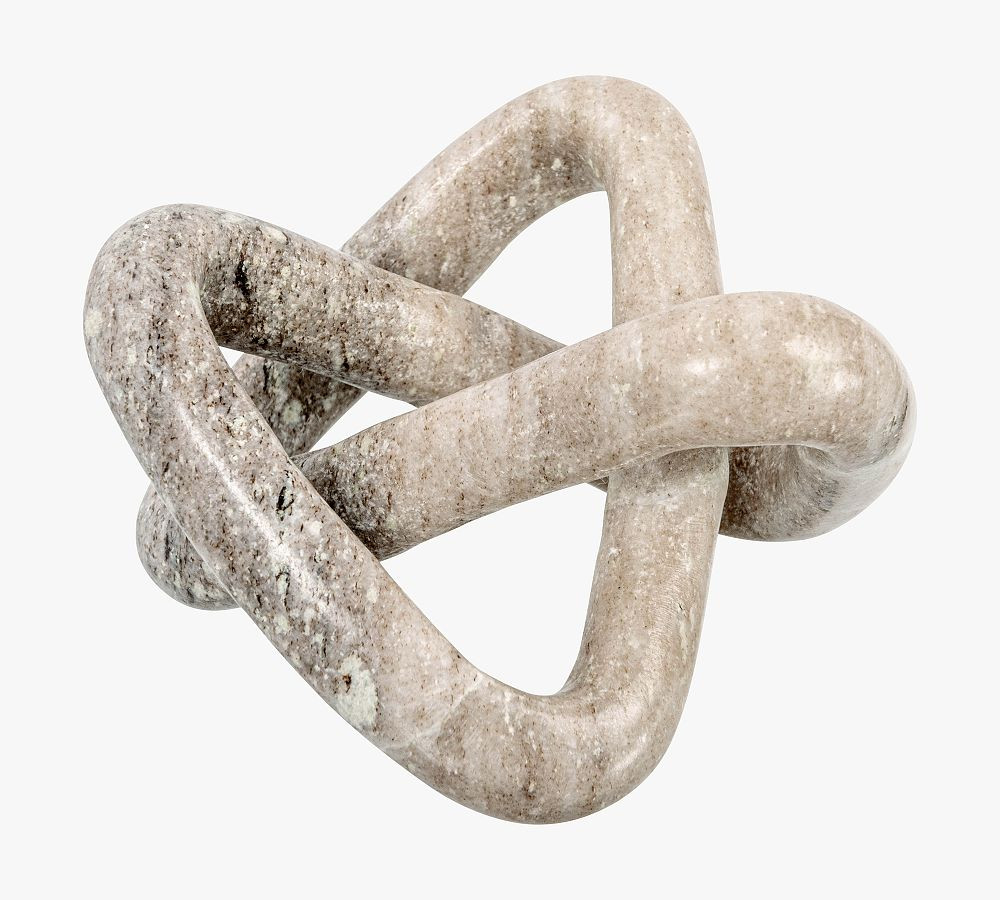 Variegated Marble Link Knot Decorative Object | Pottery Barn (US)