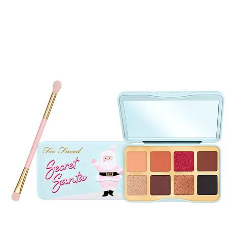 Too Faced Limited Edition Secret Santa Eye Shadow Palette with Brush | HSN