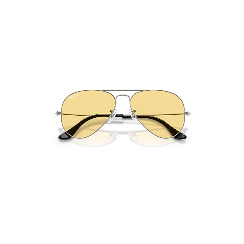 Ray-Ban Aviator Classic Summer Capsule Sunglasses Gunmetal Frame Yellow Lenses 58-14 | Ray-Ban (US)