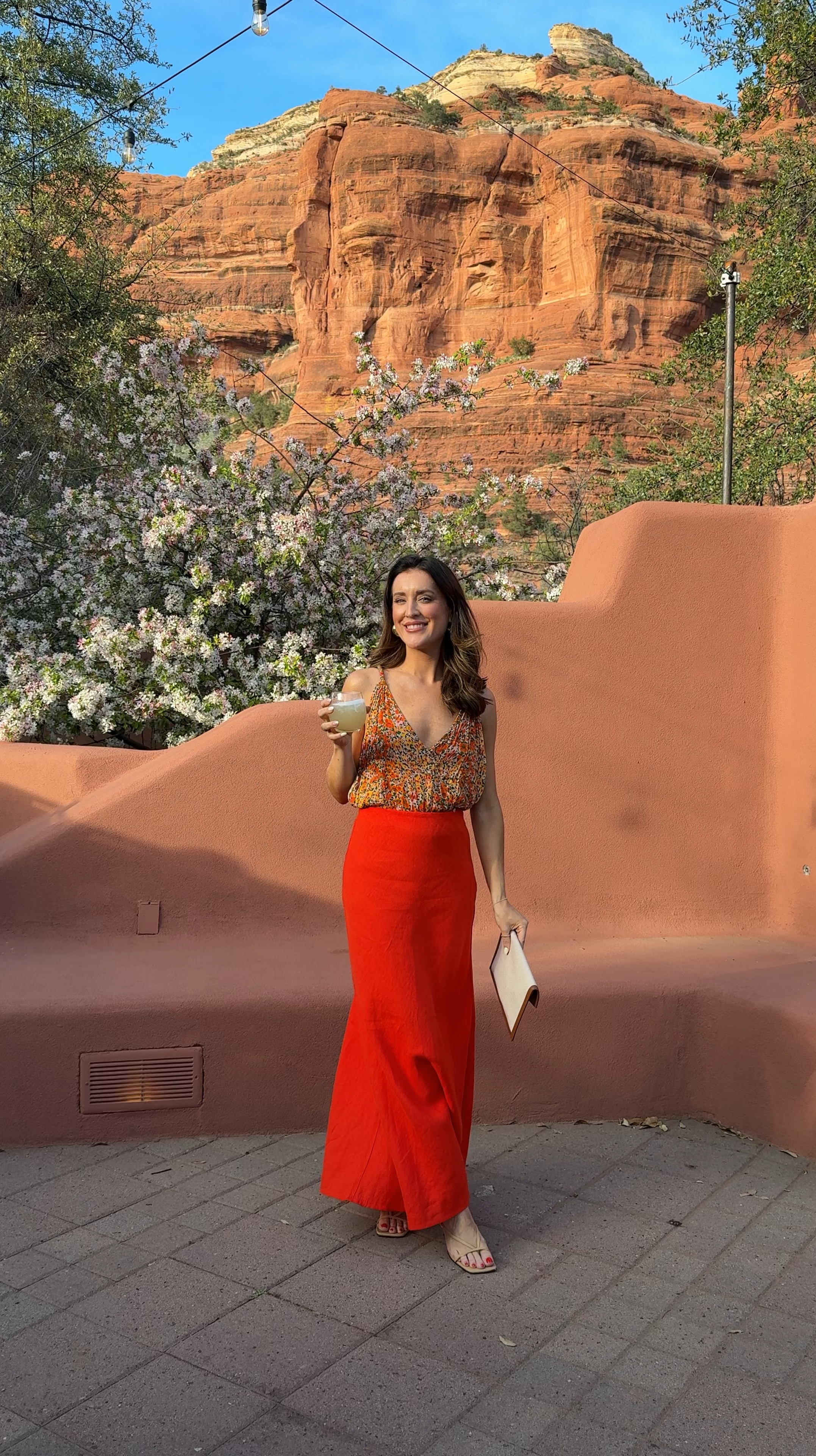 Night one in Sedona! Just grabbed this linen maxi skirt and LOVE it for a pop of color this spring! I’m in a 00. Exact bodysuit is old from free people! Linking my body shimmer. Skirt is on sale with code STYLE at Shopbop! 

#LTKBeauty #LTKSeasonal #LTKTravel