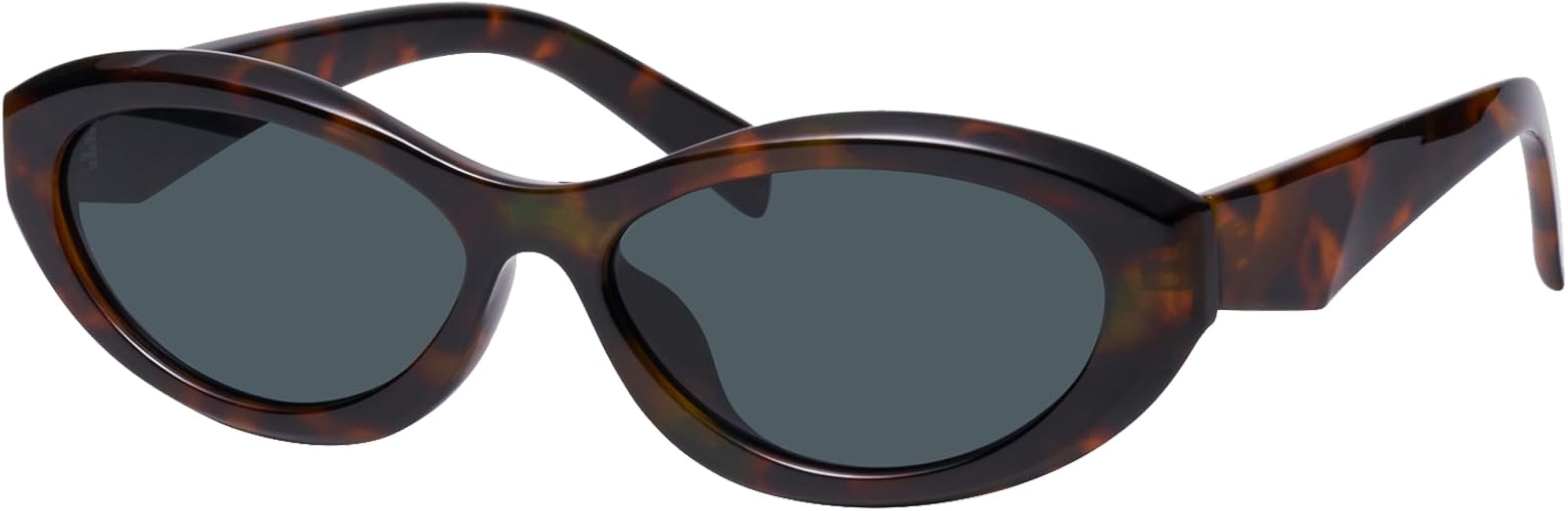 mosanana Oval Cat Eye Sunglasses for Women Retro Y2K Style MS52372 | Amazon (US)