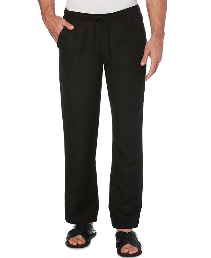 Cubavera Solid Linen-Blend Drawstring Pants 32 Inseam & Reviews - Pants - Men - Macy's | Macys (US)