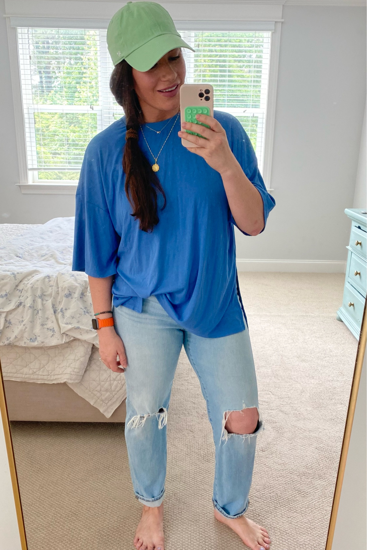 Comfortable mom outfit to run errands, play with the kids. 

Affordable outfit. Mom on the go. #LTKxMadewell Madewell jeans. 
Amazon finds. The best hat for spring. 

#LTKmidsize #LTKstyletip #LTKfindsunder100