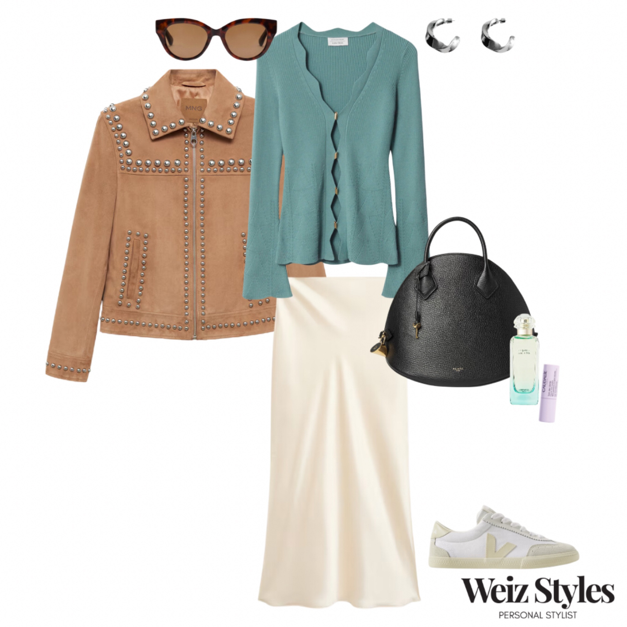 How pretty is this scalloped detail cardigan 😍 casually styled with a satin skirt and classic Vejas. A must have feminine look ✨

Head to www.weizstyles.com to find out how I can help you on your style journey 💃🏻

Louise x

Personal stylist, styling, ootd, neutral aesthetic, London, Weiz styles, shopping, outfit of the day, uk, confident, handbag, bag, perfume, fragrance, lipstick, lip, elevate you style, feel good, flat lay, shopping, high street, designer, ltk, cardigan, knitwear, satin skirt, midi length, vejas, trainers, neutral, cream, white, green, blouse, turquoise, cardi, layers, suede, embellishments , studs, jacket, brown, silver, earrings, sunglasses, hoops, lip balm, lipgloss, pretty, feminine, sophisticated, chic, elevated, trendy, tend, classic, girly, womenswear, shopping, style, black, handbag, and other stories, mango, H&M, Arket, fashion 

#LTKuk #LTKstyletip #LTKautumn