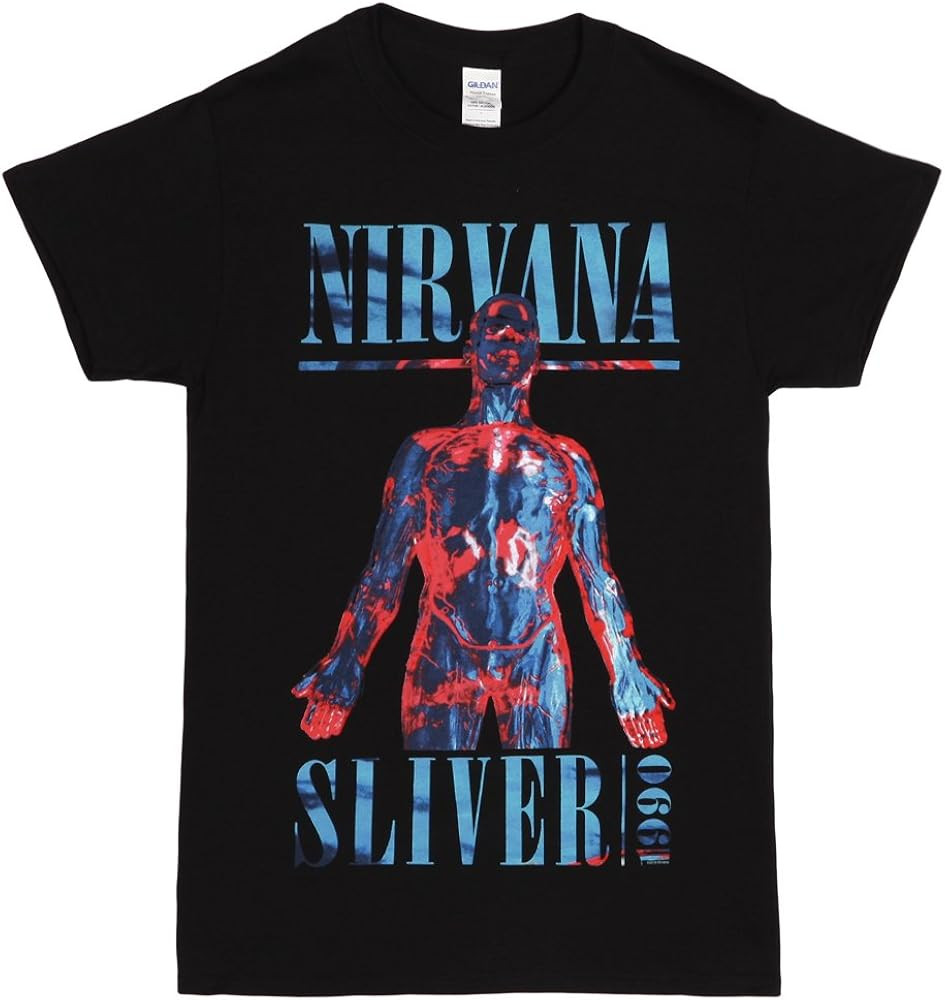 FEA Nirvana 1990 Sliver Adult T-Shirt - Black | Amazon (US)