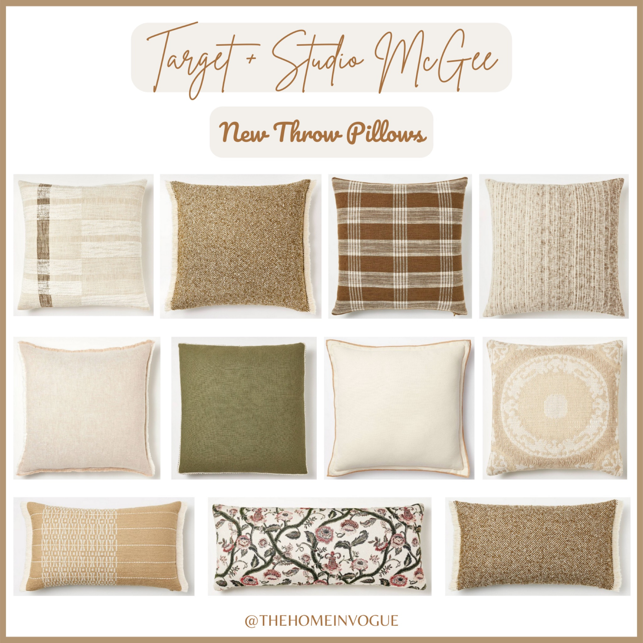 Target Threshold with Studio McGee new arrivals, Studio McGee new releases, throw pillows, lumbar pillows, oversized throw pillows, woven stripe throw pillow, textured throw pillow, herringbone throw pillow with frayed edges, brown plaid throw pillow, linen throw pillow, green throw pillow, neutral throw pillows, beige throw pillow, woven suzani throw pillow, chenille woven jacquard throw pillow, embroidered stripe throw pillow 

#LTKhome #LTKFind #LTKSeasonal