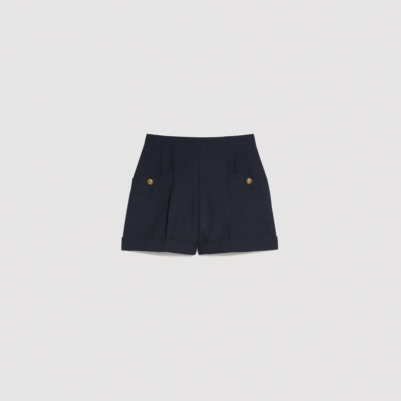 Shorts with turn-ups | Sandro US | Sandro-Paris US