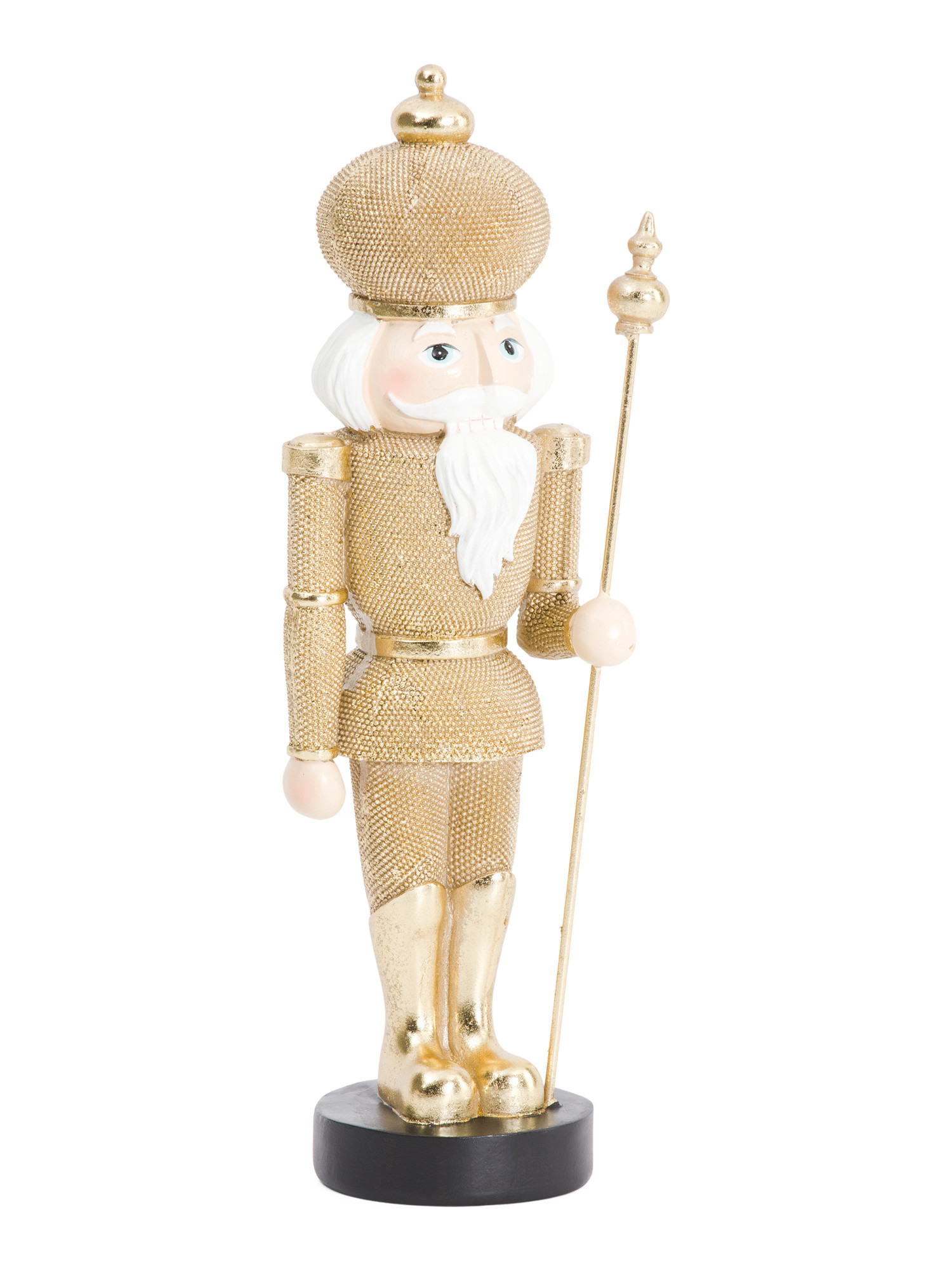 12.25in  Beaded Nutcracker With Staff | TJ Maxx