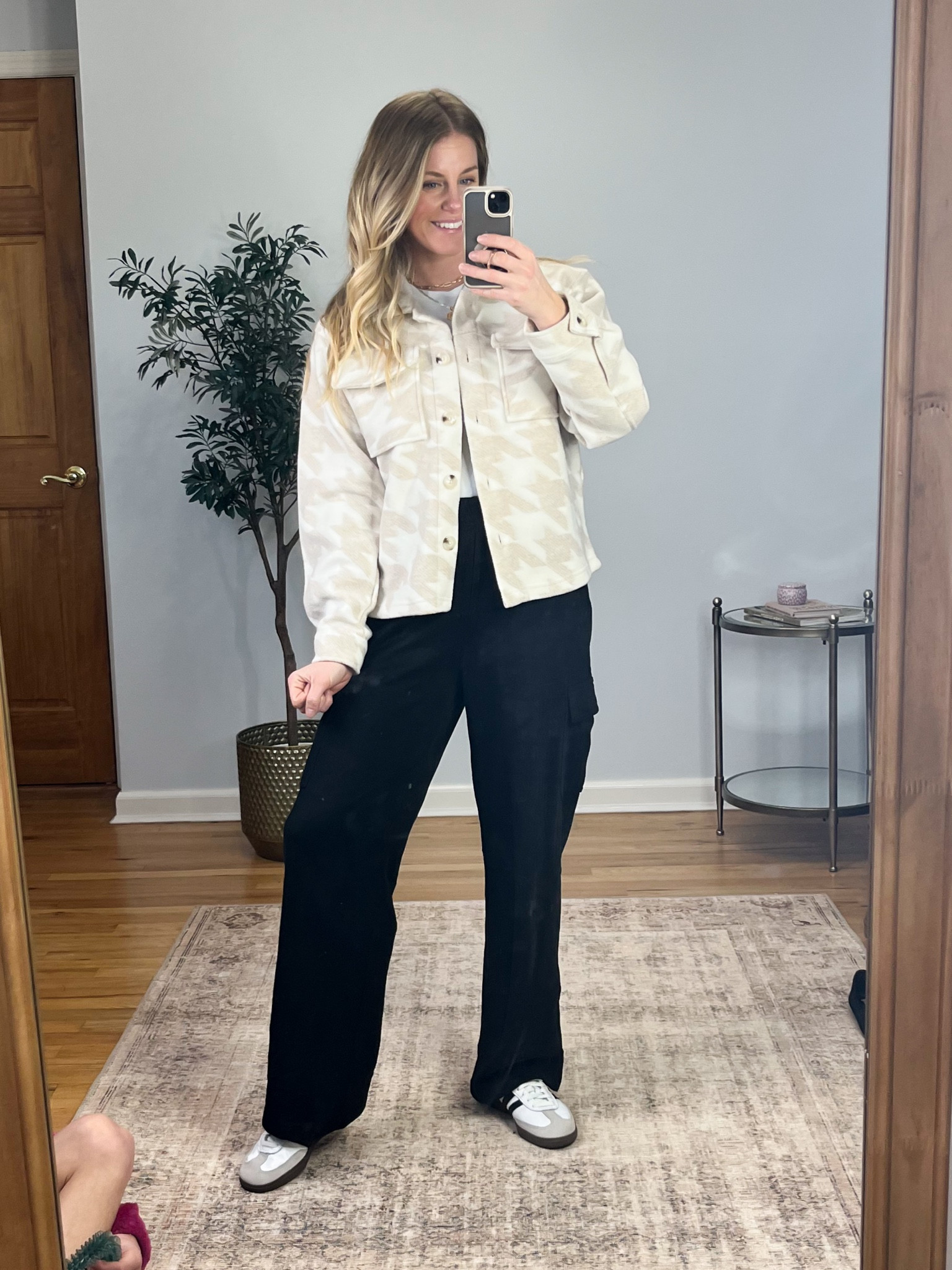 Loving this little herringbone shacket!! on sale for just $12.98 available in four colors. Wearing size small  

#LTKSeasonal #LTKsalealert #LTKfindsunder50