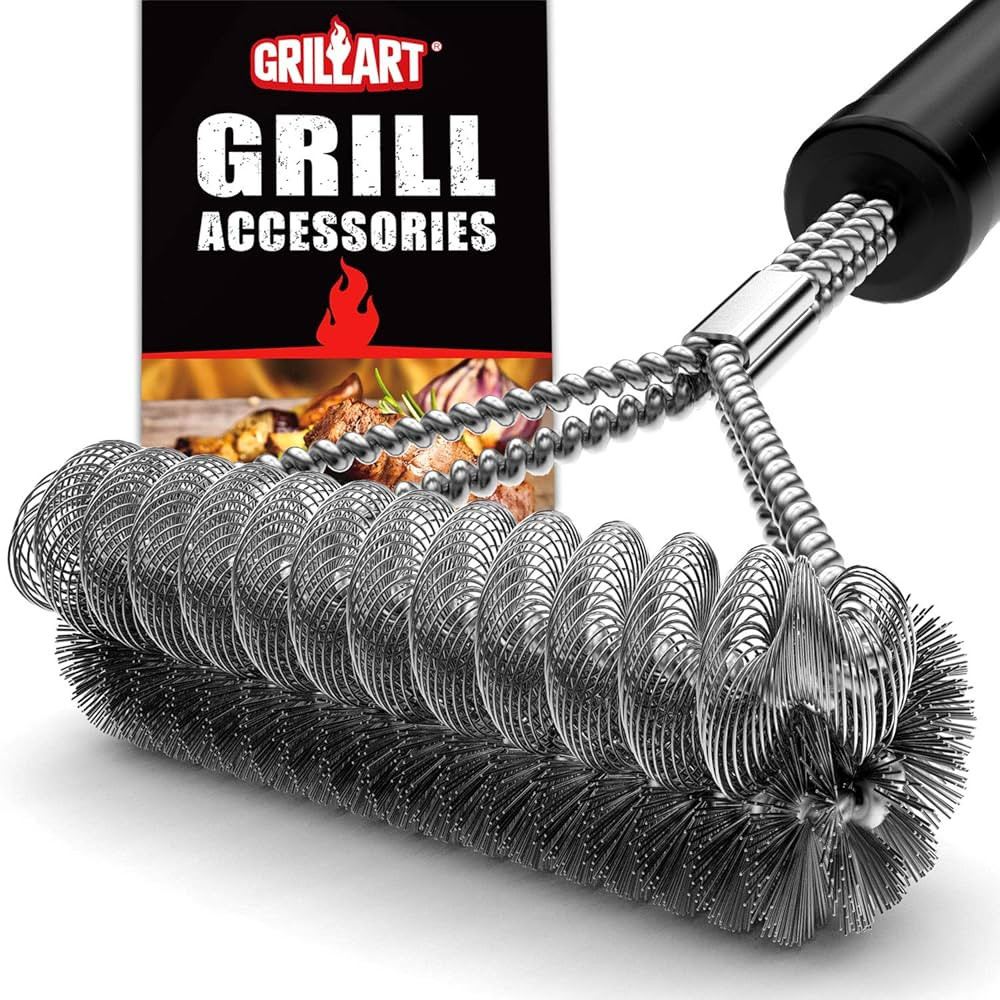 GRILLART Grill Brush [Bristle Free & Wire Combined] BBQ Brush - Safe & Efficient Grill Cleaning B... | Amazon (US)