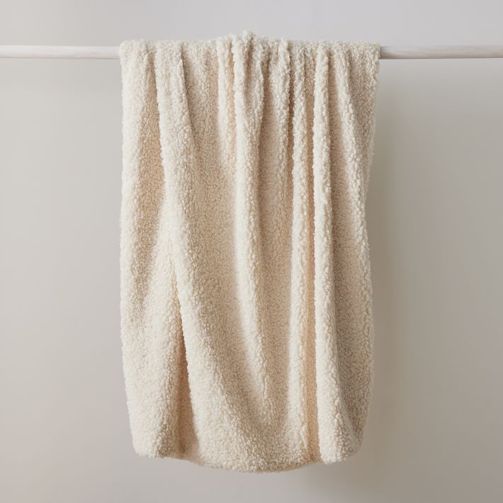Cozy Faux Shearling Throw | West Elm (US)