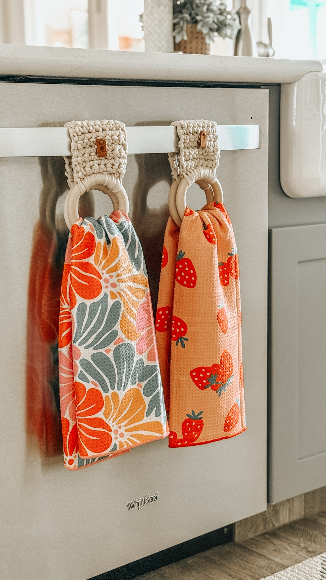 The cutest crochet towel holders. Towels are from Bloom Towels and my code is AUSTINCREEKK

#LTKHome #LTKSeasonal