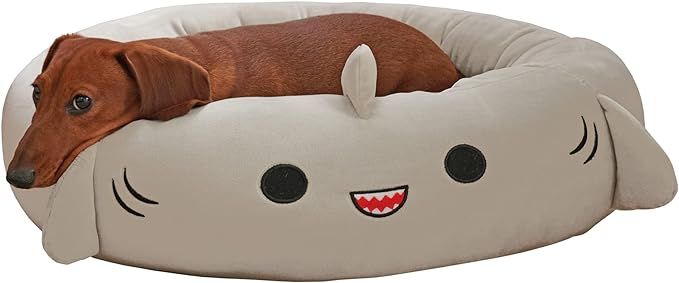 Squishmallows 24-Inch Gordon Shark Pet Bed - Medium Ultrasoft Official Squishmallows Plush Pet Be... | Amazon (US)