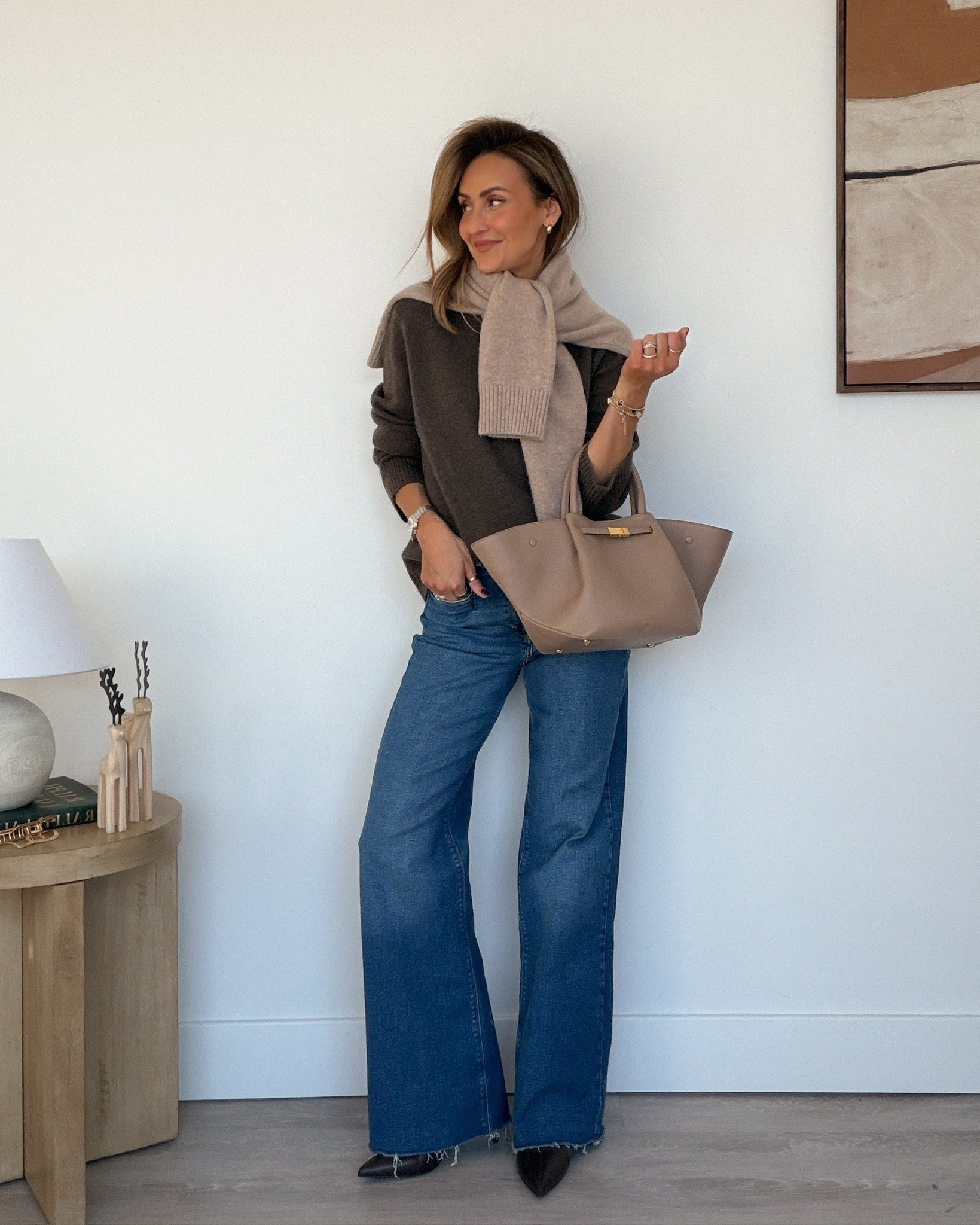 How I like to style my Quince cashmere sweaters! Always love a layered look 🤎

#LTKOver40 #LTKootd #LTKSeasonal