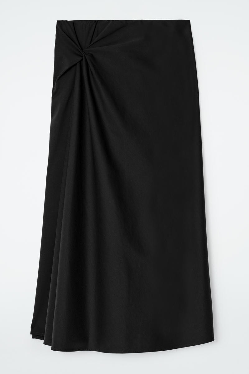 Twist-Detail Midi Skirt | COS (US)