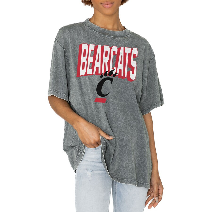 Cincinnati Bearcats Gameday Couture Women's Solid Defense Oversized T-Shirt - Gray | Fanatics