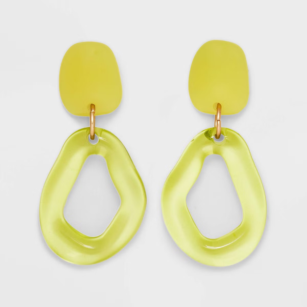 Irregular Post and Link Drop Earrings - Universal Thread™ | Target