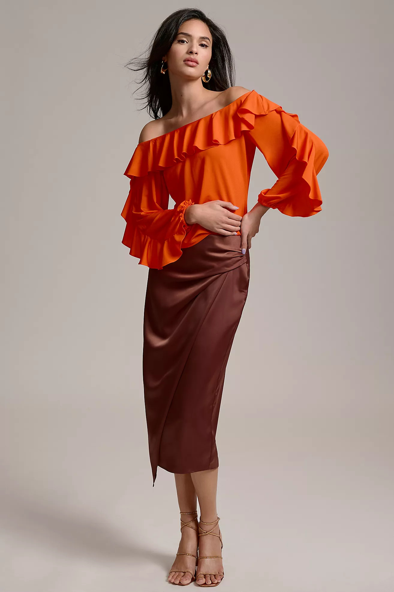 By Anthropologie Off-The-Shoulder Ruffle Top | Anthropologie (US)