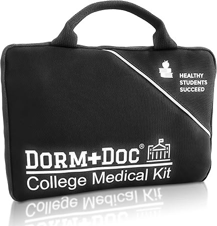 DormDoc 125 Piece Emergency First Aid Kit for College Students - Dorm Room Medical Kit with OTC M... | Amazon (US)