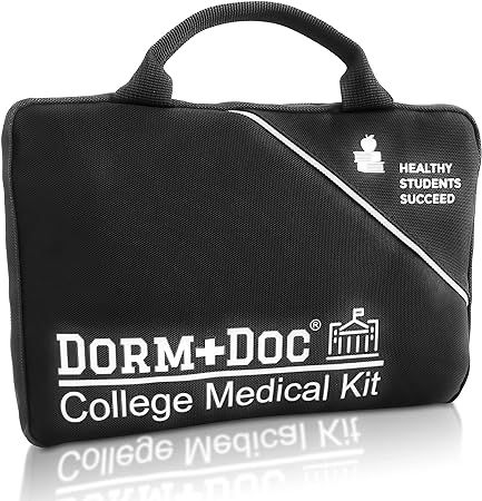 DormDoc 125 Piece Emergency First Aid Kit for College Students - Dorm Room Medical Kit with OTC M... | Amazon (US)