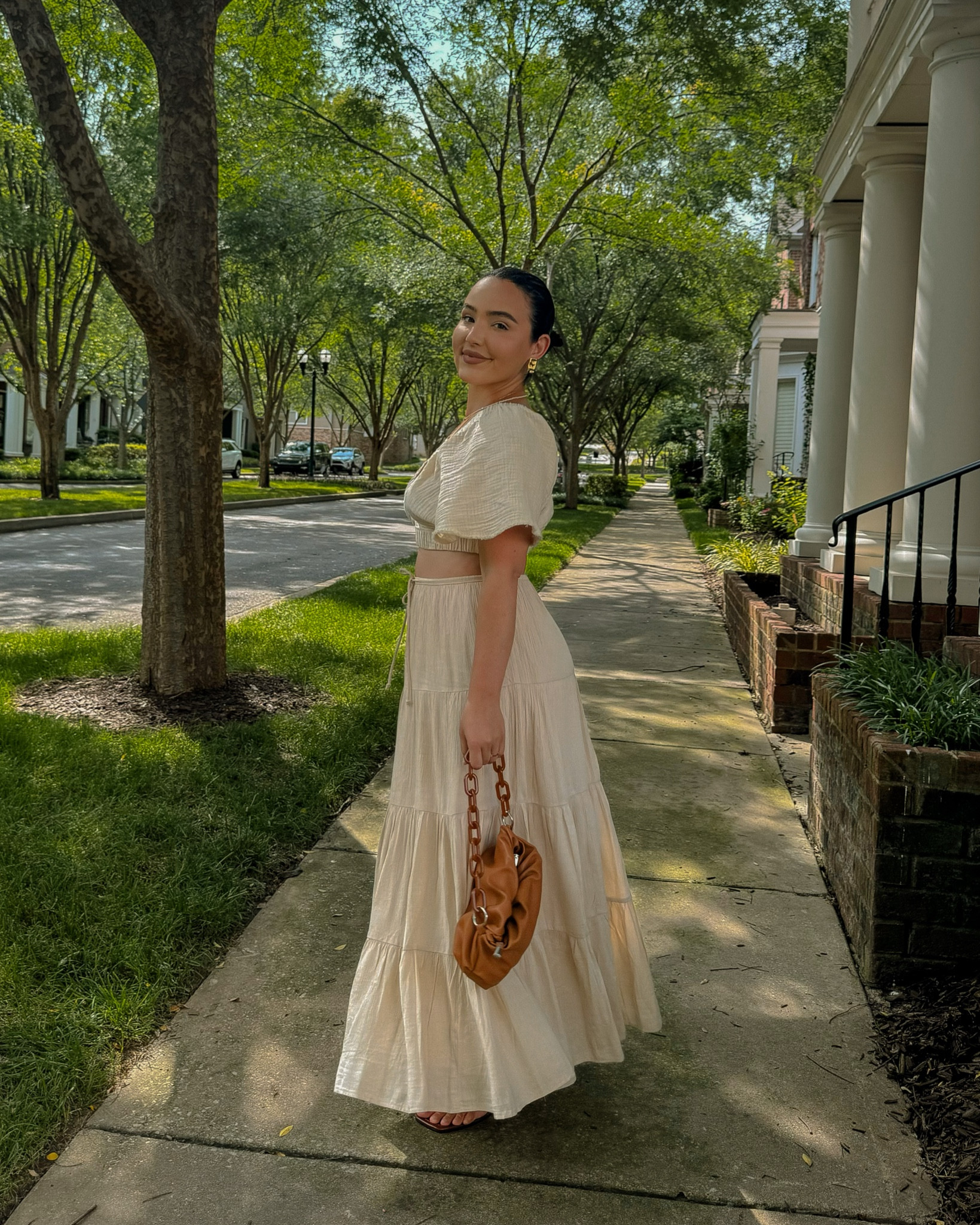 Summer Postpartum Maxi Skirt Outfit idea 🍨🕊️ 

#LTKfindsunder100 #LTKstyletip #LTKbeauty