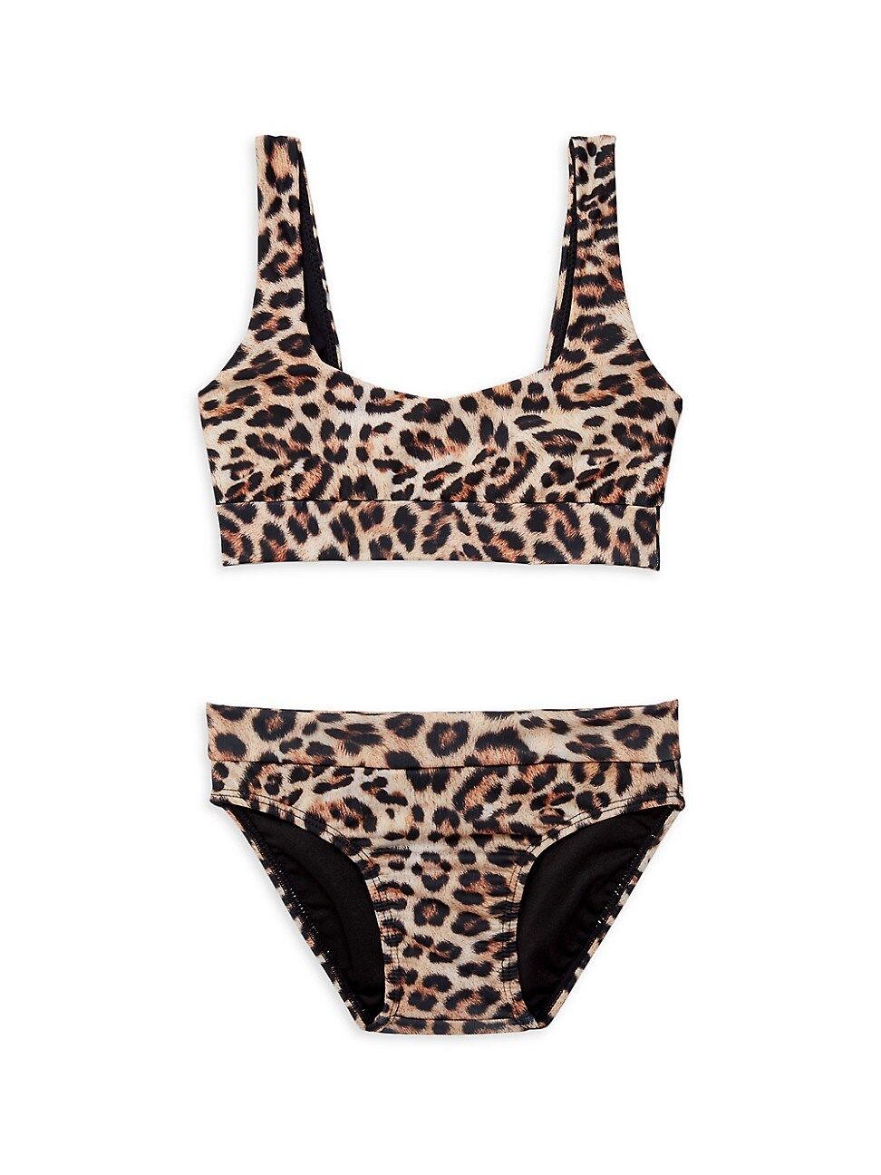 Little Peixoto Little Girl's & Girl's Courtney Leopard Print 2-Piece Bikini Set - Leopard - Size 12 | Saks Fifth Avenue