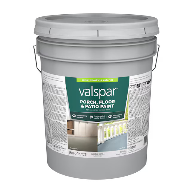 Valspar Porch and Floor Base 4 Tintable Satin Interior/Exterior Porch and Floor paint ( 5-gallon ... | Lowe's