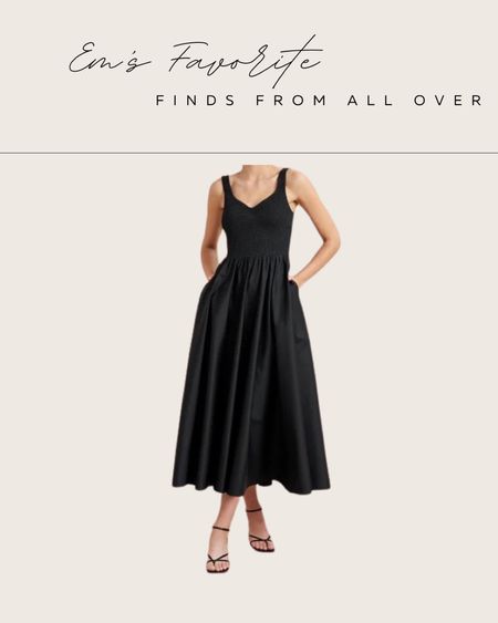 The perfect LBD for spring and summer. Black dress. Smocked black dress. 

#LTKstyletip