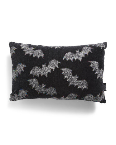 14x22 Velvet Embroidered Bats Beadwork Pillow | Throw Pillows | Marshalls | Marshalls